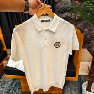 BALMAIN REPLICA COTTON SUMMER POLO T-SHIRT