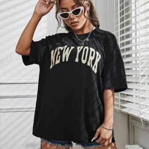 BEST TRENDY NEW YORK OVERSIZED PRINTED T-SHIRT FOR DAILY WEAR