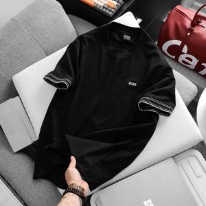 BOSS REPLICA ROUND NECK COTTON SUMMER T-SHIRT