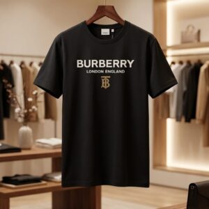 BURBERRY REPLICA BRANDED COTTON SUMMER ROUND NECK T-SHIRT