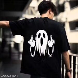 GHOST MEN'S OVERSIZED GRAPHIC T-SHIRT