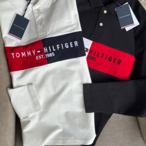 TOMMY HILFIGER ORIGINAL COTTON LONG SLEEVE SUMMER POLO T-SHIRT