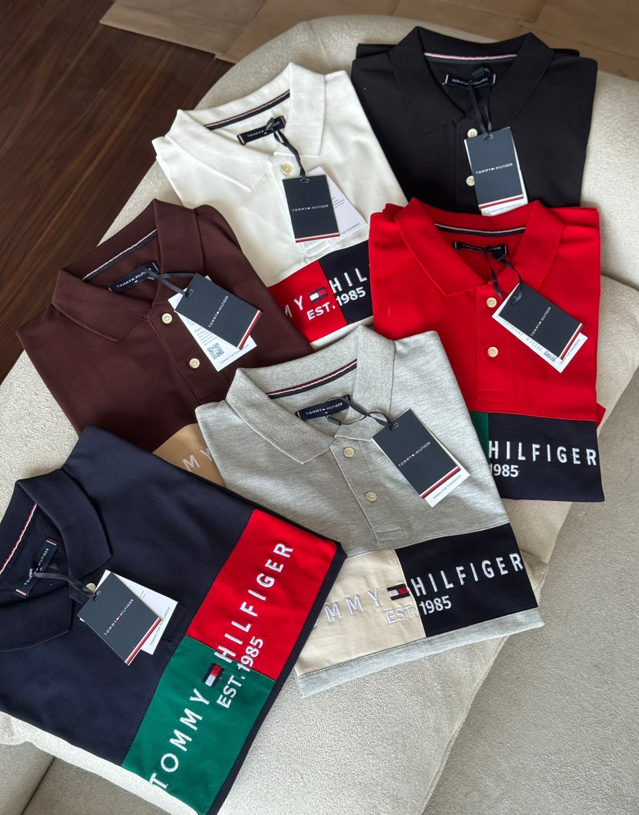 TOMMY HILFIGER ORIGINAL COTTON LONG SLEEVE SUMMER POLO T-SHIRT - Image 2