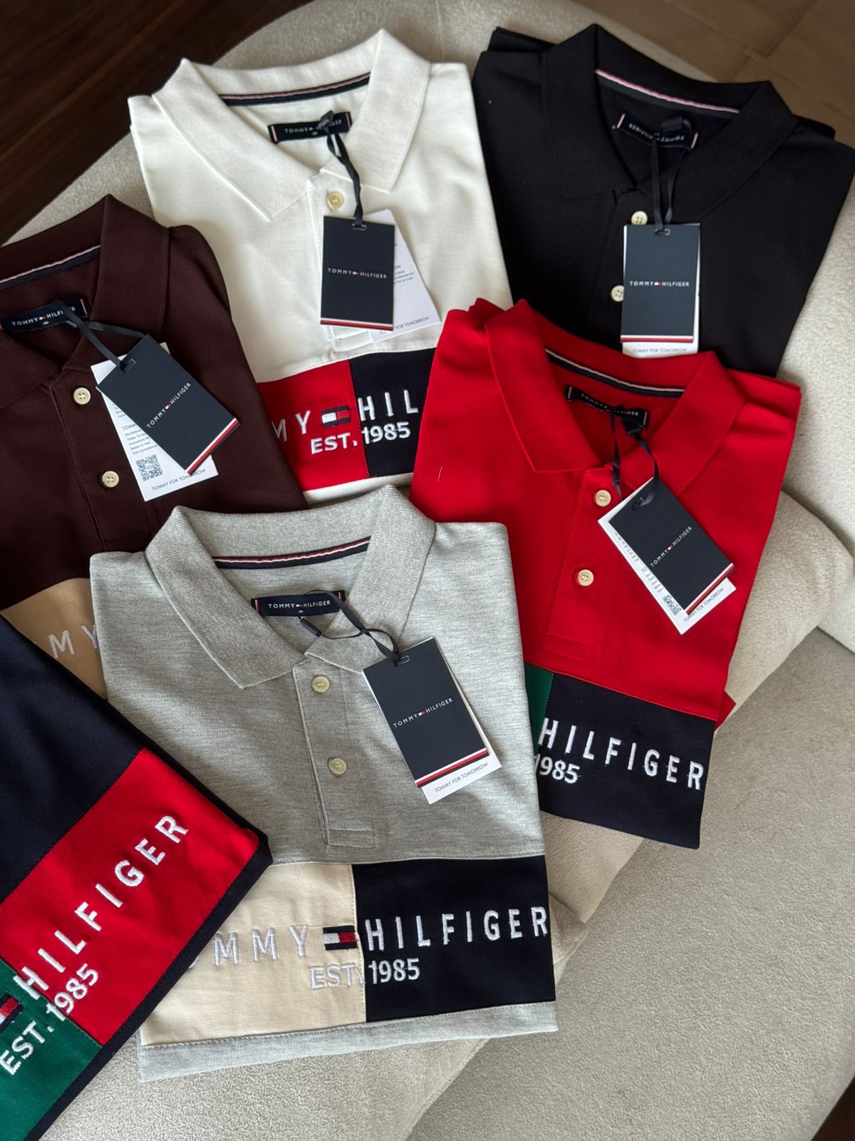 TOMMY HILFIGER ORIGINAL COTTON LONG SLEEVE SUMMER POLO T-SHIRT - Image 3