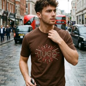 HUGO BOSS REPLICA COTTON SUMMER ROUND NECK T-SHIRT